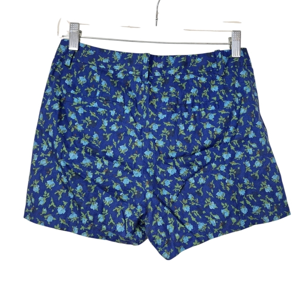 Madewell Broadway & Broome Blue Green Floral Shorts 0